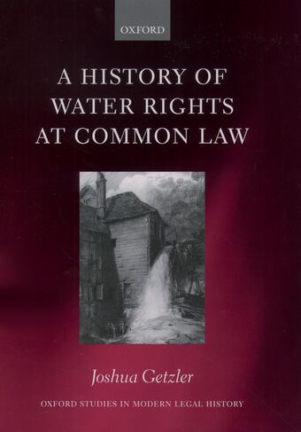 A History of Water Rights at Common Law book cover