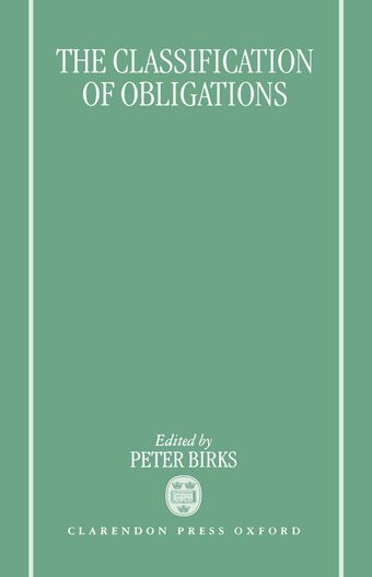 The Classification of Obligations book cover