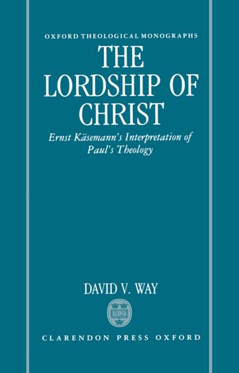 The Lordship of Christ book cover