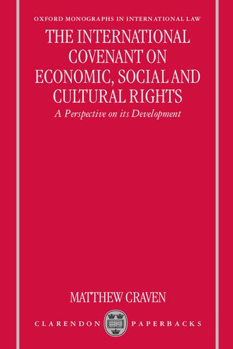 The International Covenant on Economic, Social and Cultural Rights book cover