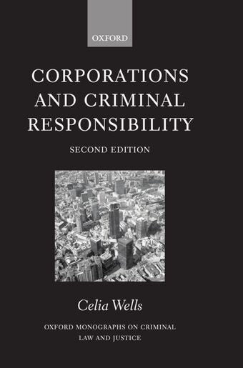 Corporations and Criminal Responsibility book cover