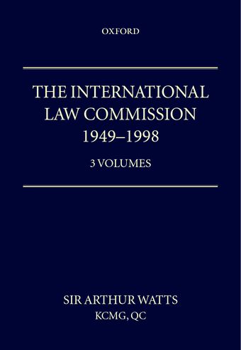 The International Law Commission 1949-1998 book cover