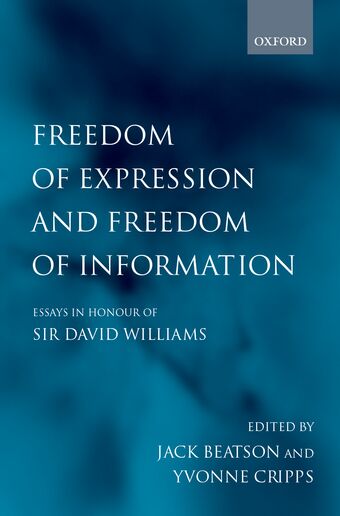 Freedom of Expression and Freedom of Information book cover