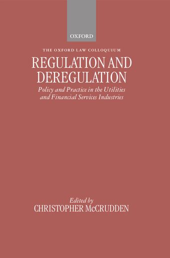 Regulation and Deregulation book cover