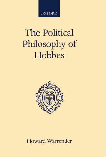 The Political Philosophy of Hobbes book cover