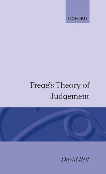 Frege's Theory of Judgment book cover