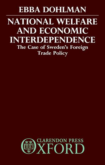National Welfare and Economic Interdependence book cover