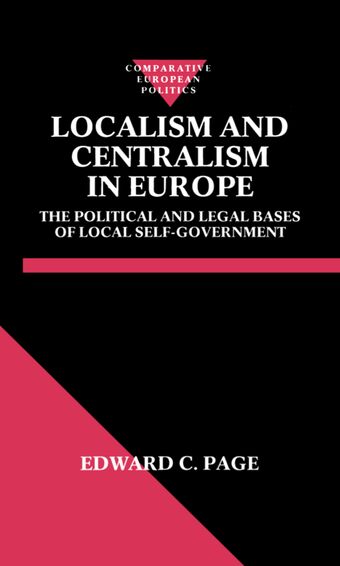 Localism and Centralism in Europe book cover
