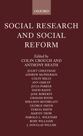 Social Research and Social Reform book cover