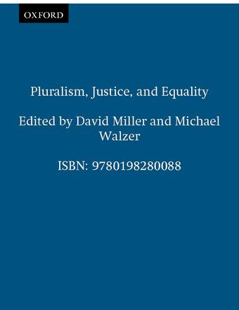 Pluralism, Justice, and Equality book cover