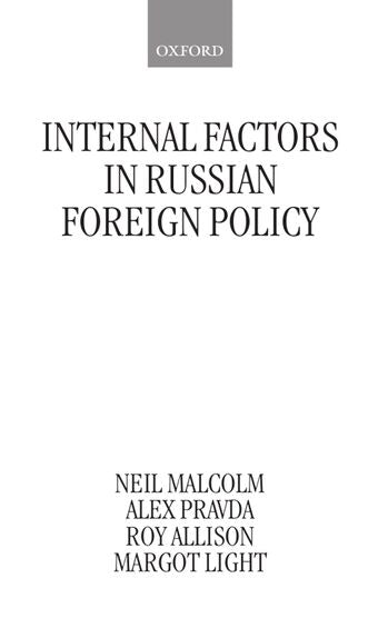 Internal Factors in Russian Foreign Policy book cover