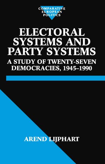 Electoral Systems and Party Systems book cover