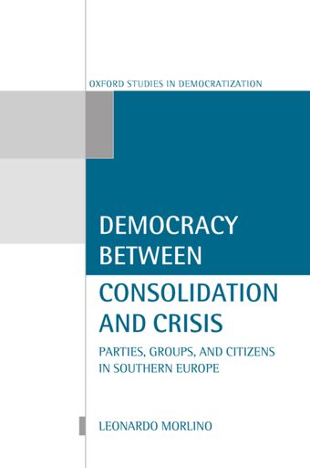 Democracy Between Consolidation and Crisis book cover