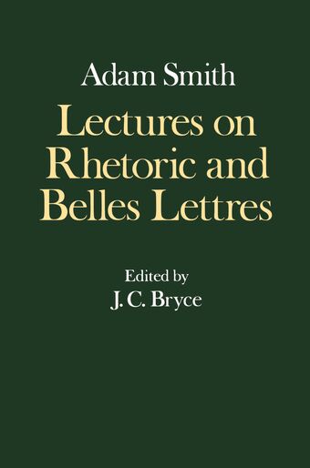 IV: Lectures on Rhetoric and Belles Lettres book cover