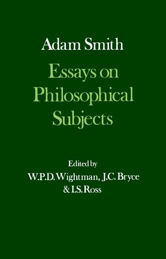 Essays on Philosophical Subjects book cover