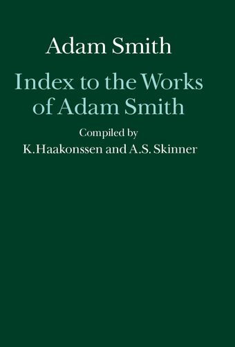 Index to the Works of Adam Smith book cover