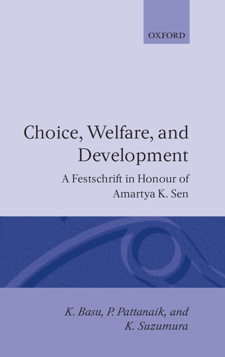 Choice, Welfare, and Development book cover