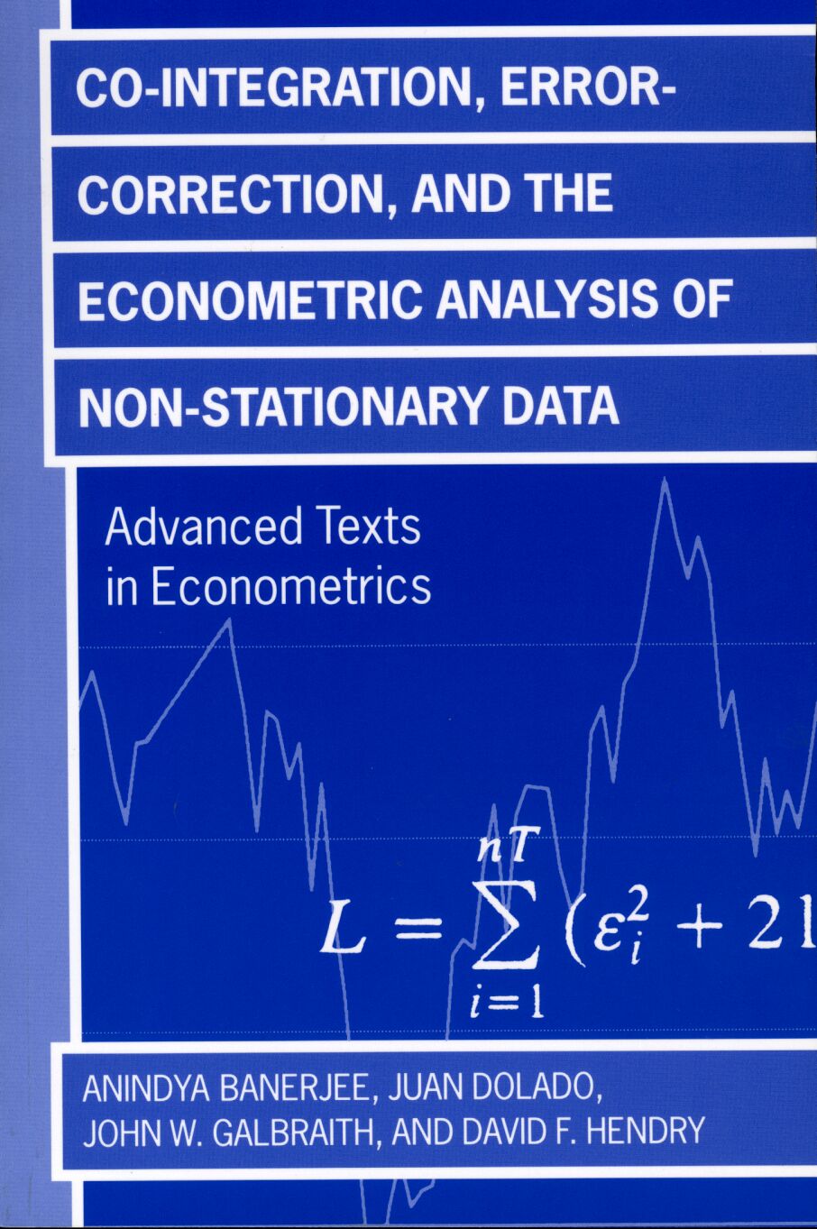 Co-integration, Error Correction, and the Econometric Analysis of Non-Stationary Data book cover