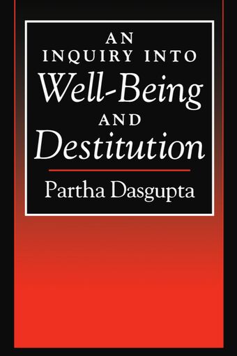 An Inquiry into Well-Being and Destitution book cover