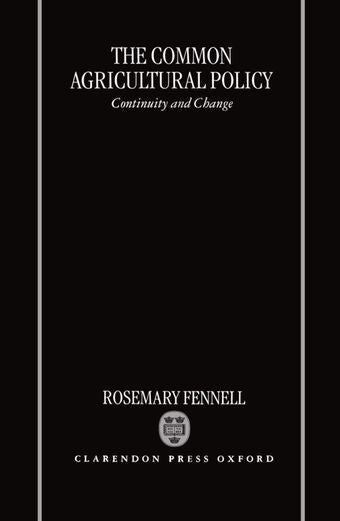 The Common Agricultural Policy book cover