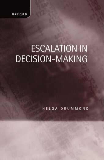 Escalation in Decision-Making book cover