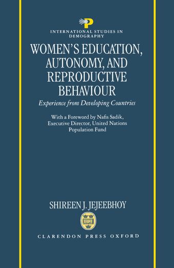 Women's Education, Autonomy, and Reproductive Behaviour book cover