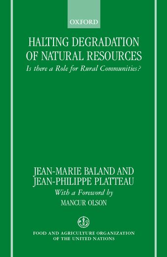Halting Degradation of Natural Resources book cover