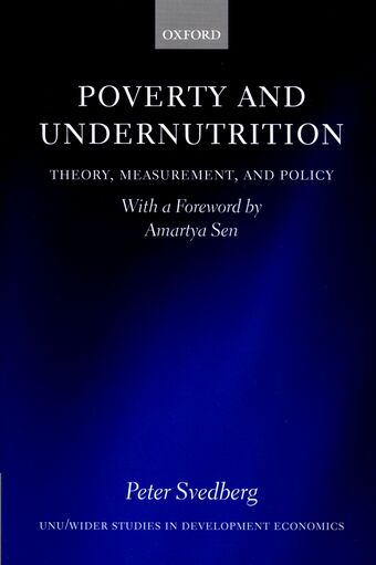 Poverty and Undernutrition book cover