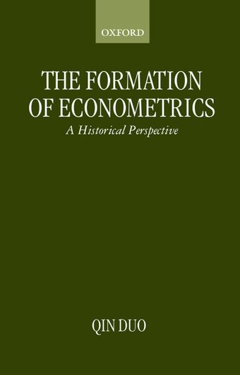 The Formation of Econometrics book cover