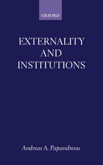 Externality and Institutions book cover