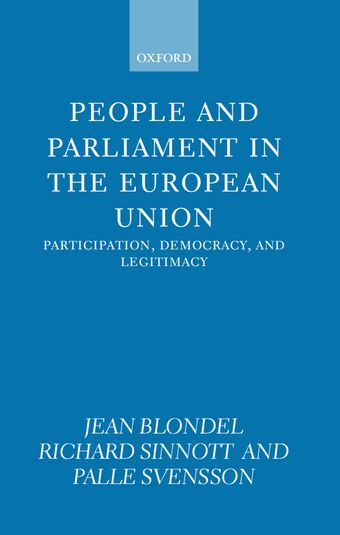 People and Parliament in the European Union book cover
