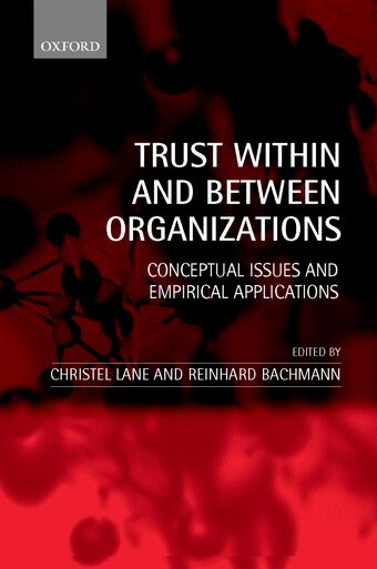 Trust Within and Between Organizations book cover
