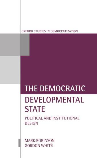 The Democratic Developmental State book cover