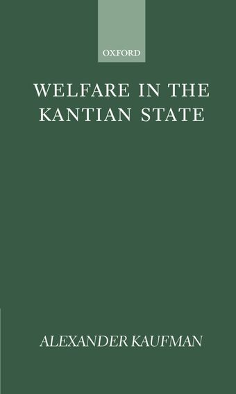 Welfare in the Kantian State book cover