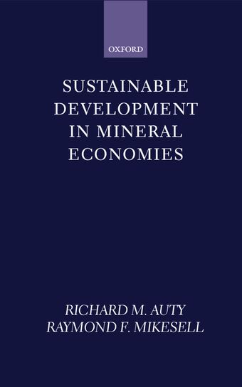 Sustainable Development in Mineral Economies book cover