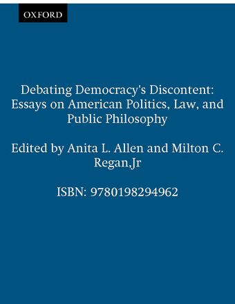 Debating Democracy's Discontent book cover