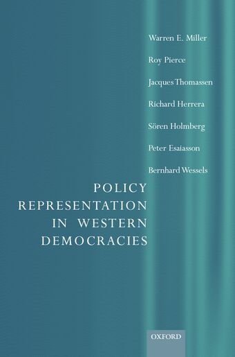 Policy Representation in Western Democracies book cover