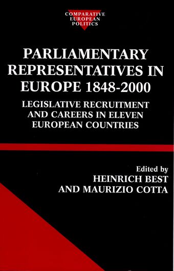 Parliamentary Representatives in Europe 1848-2000 book cover