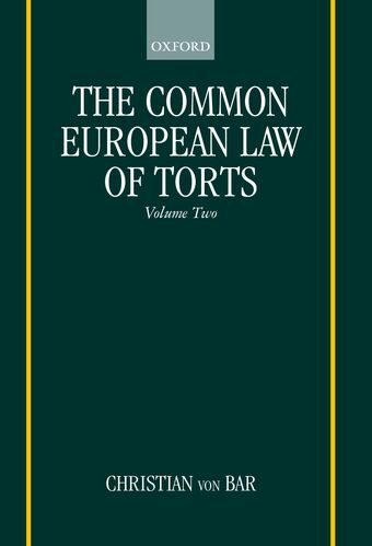 The Common European Law of Torts book cover