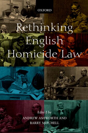 Rethinking English Homicide Law book cover
