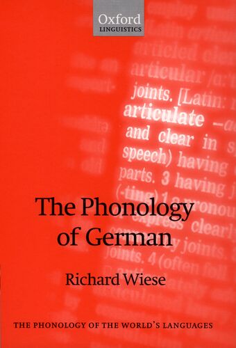 The Phonology of German book cover