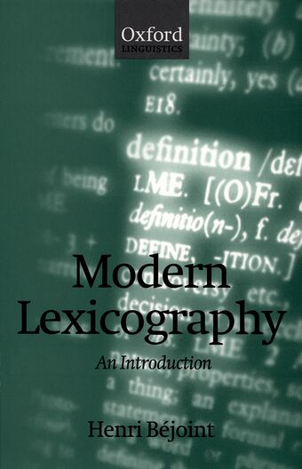 Modern Lexicography book cover