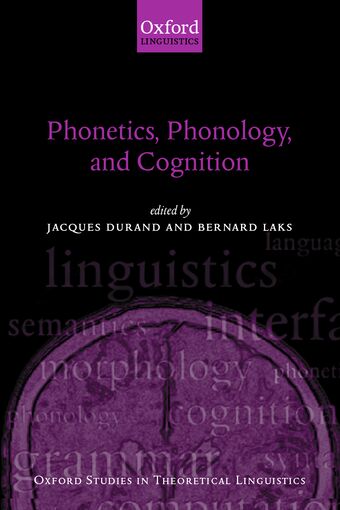 Phonetics, Phonology, and Cognition book cover
