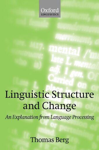 Linguistic Structure and Change book cover