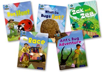 Project X Origins: Light Blue Book Band, Oxford Level 4: Bugs: Mixed Pack of 5 book cover