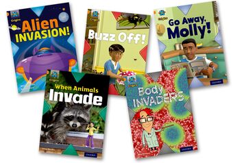 Project x Origins: Orange Book Band, Oxford Level 6: Invasion: Mixed Pack of 5 book cover