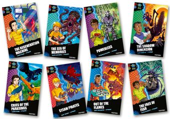 Project X Alien Adventures Dark Red Book Band Oxford Levels 17-18 Mixed Pk of 8 book cover