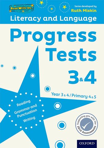 Read Write Inc Literacy and Language Progress Tests 3 & 4 book cover