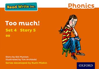 Read Write Inc Phonics: Orange Set 4 Storybook 5 Too Much! book cover