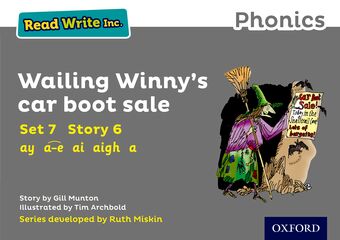 Read Write Inc Phonics: Grey Set 7 Storybook 6 Wailing Winny's Car Boot Sale book cover